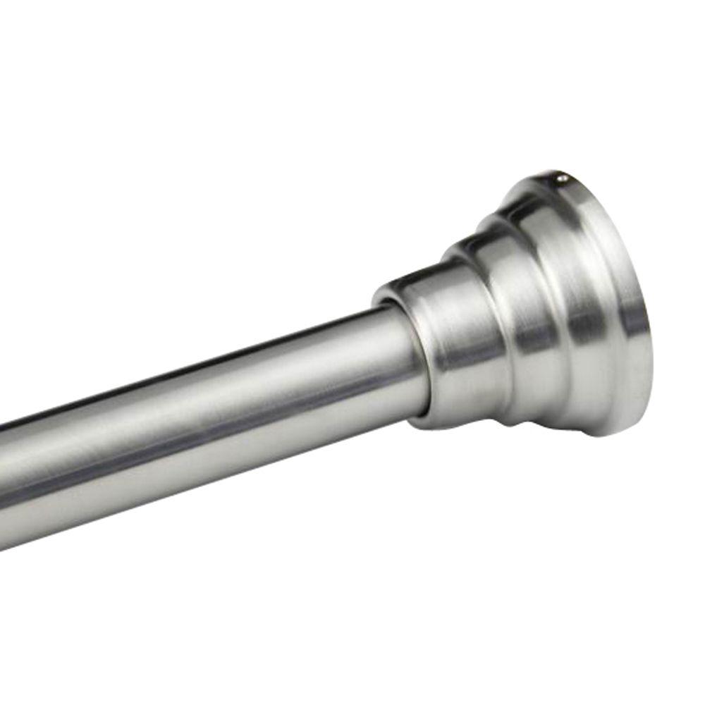 Glacier Bay 72 in. Finial Shower Rod in Satin NickelSR1017221 The