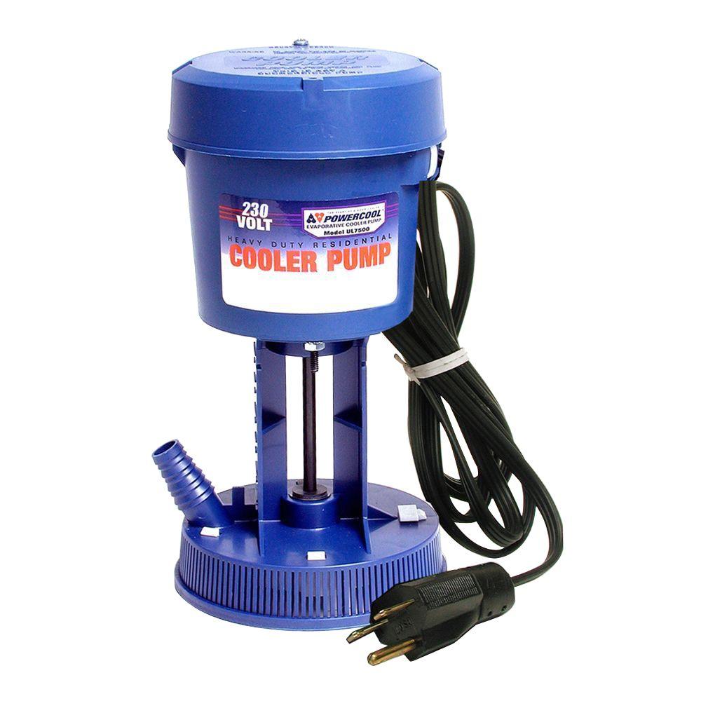 Powercool Dial Ul7500 2 230 Volt Evaporative Cooler Pump 1279 The Home Depot 0573