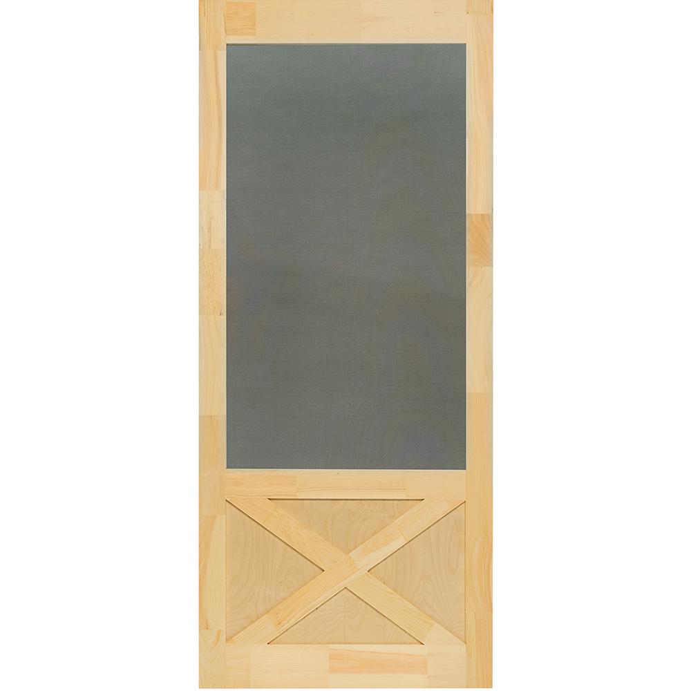 Kimberly Bay 36 In X 84 In Thompson Natural Pine Screen Door