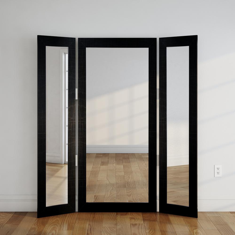 Full Scratched Black Trifold Dressing Mirror Bm5trifold The Full Scratched Black Trifold Dressing Mirror