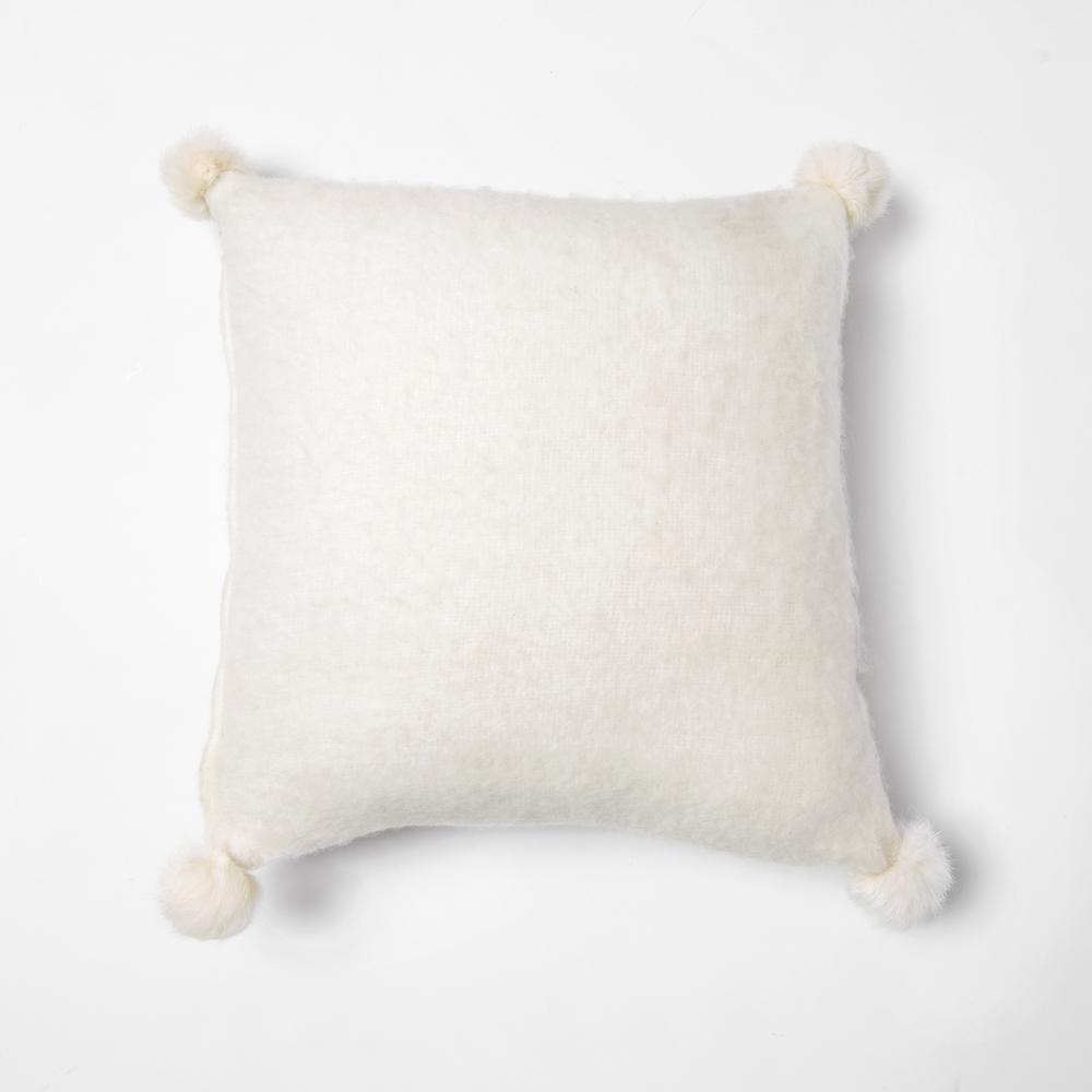 white bunny pillow