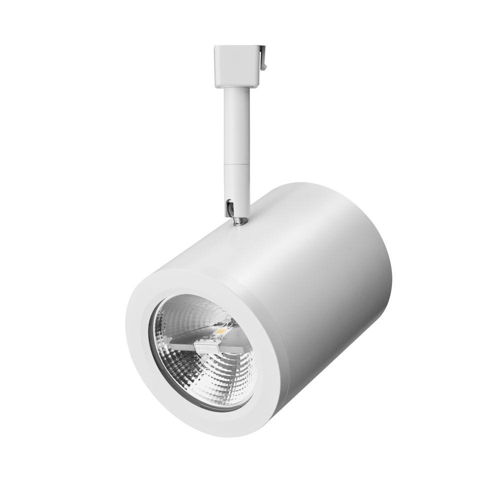 Lithonia Lighting 1Light White Front Loading Flat Back Commercial