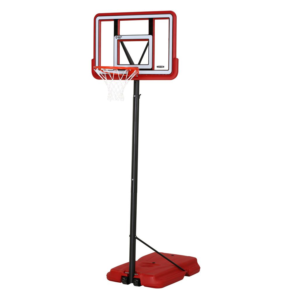 Lifetime 44 inch Portable Pro Court Red Basketball System by Lifetime