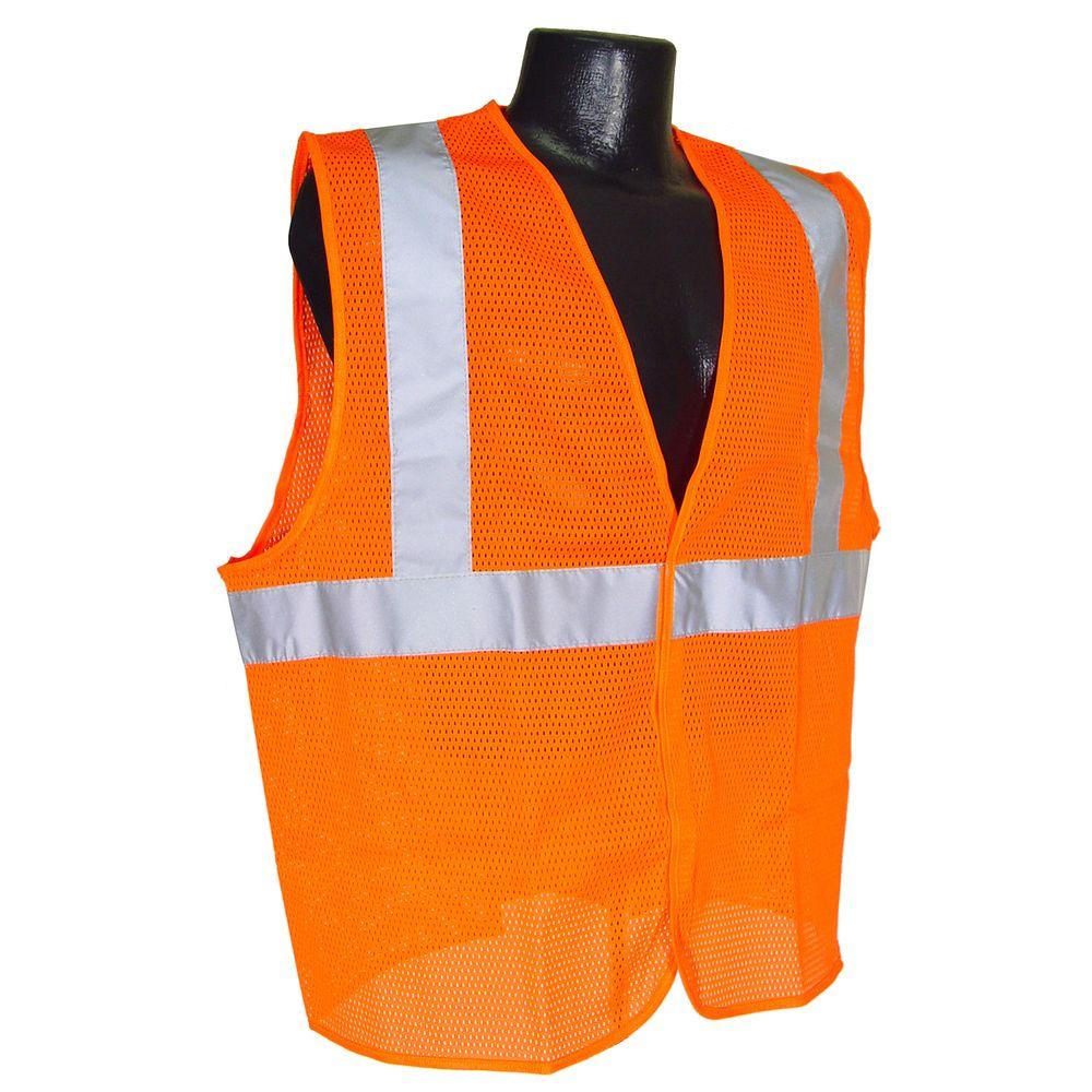 Radians Heavy Duty Class 2 Reflective Mesh Surveyor Safety Vest Orange
