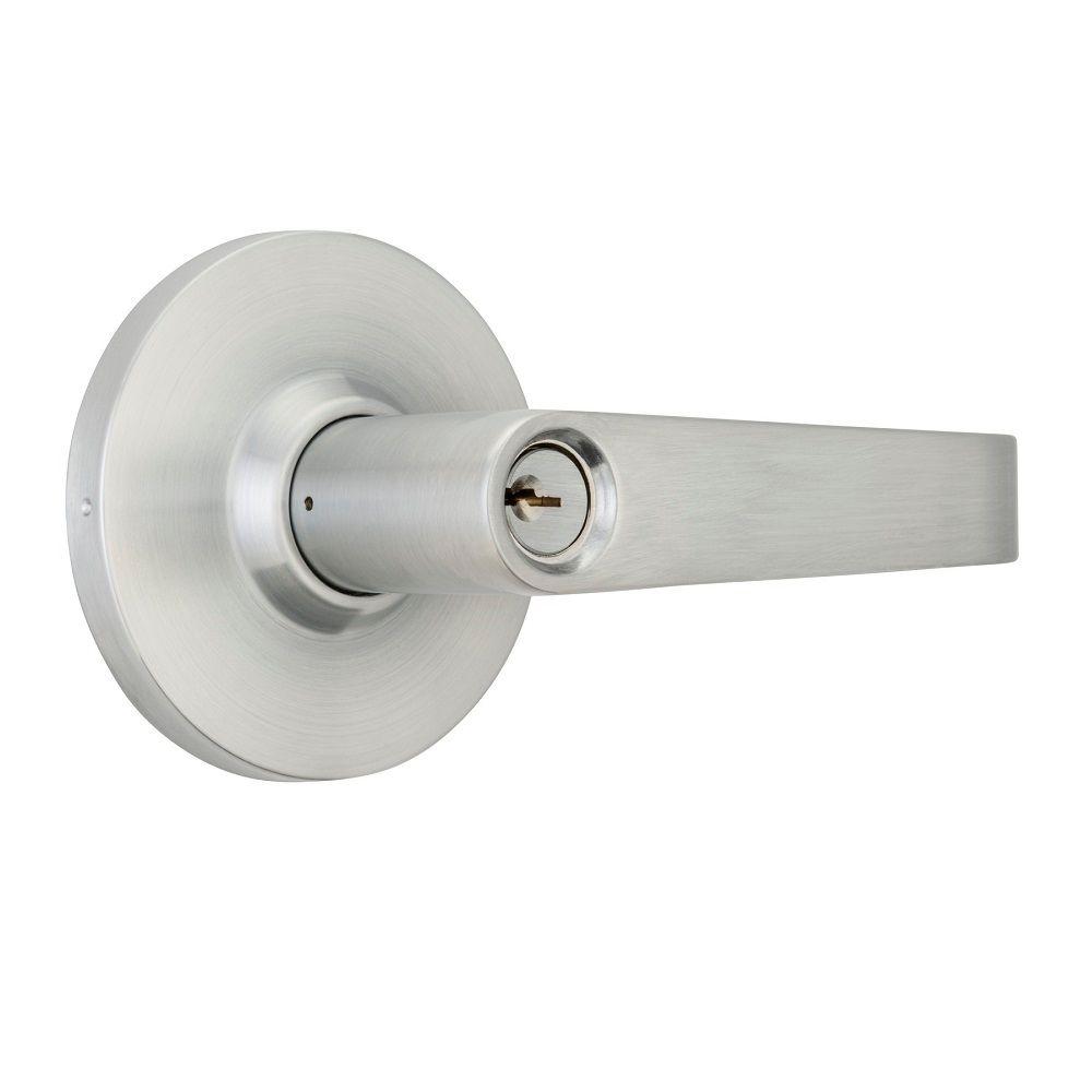 Universal Hardware Heavy Duty Commercial Satin Chrome Entry Lever with