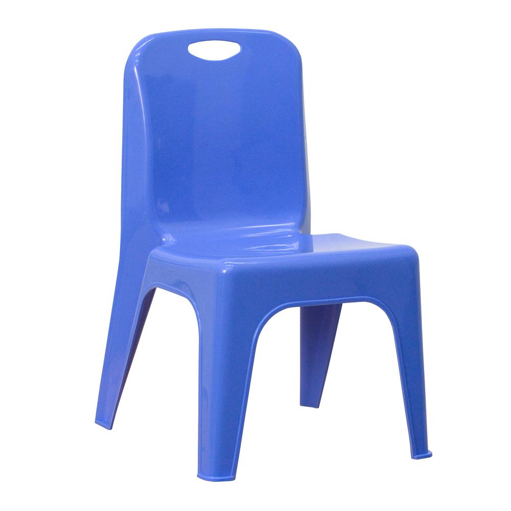 Flash Furniture Blue Plastic Stackable School Chair With Carrying Flash Furniture Blue Plastic Stackable School Chair With Carrying Handle And 11 In Seat Height