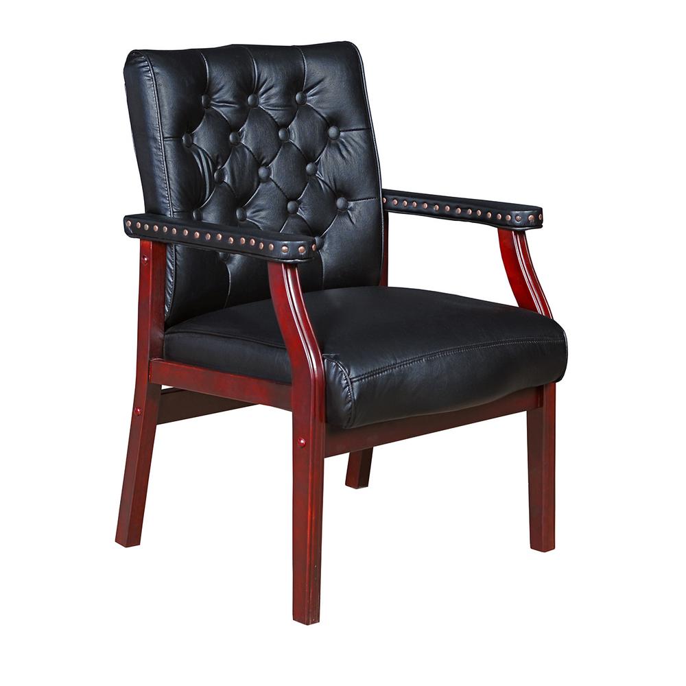 Regency Ivy League Black Side Chair 9075bk The Home Depot Regency Ivy League Black Side Chair