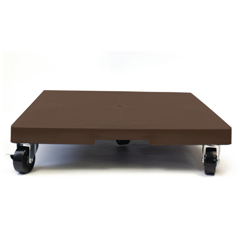 Devault Enterprises 16 in. W x 4 in. H Black HDPE Square Plant Dolly