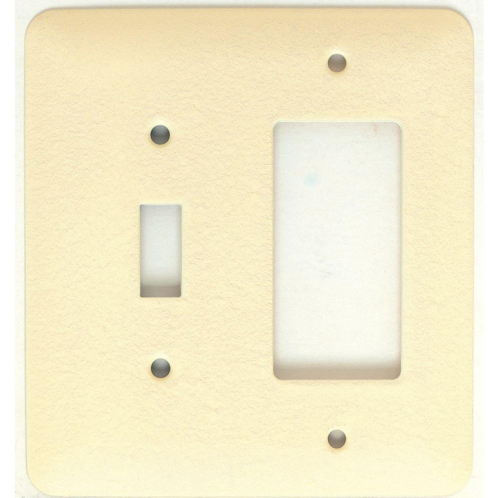 Mulberry Princess 2 Gang Toggle Gfi Wall Plate Ivory Wrinkle 79432 The Home Depot