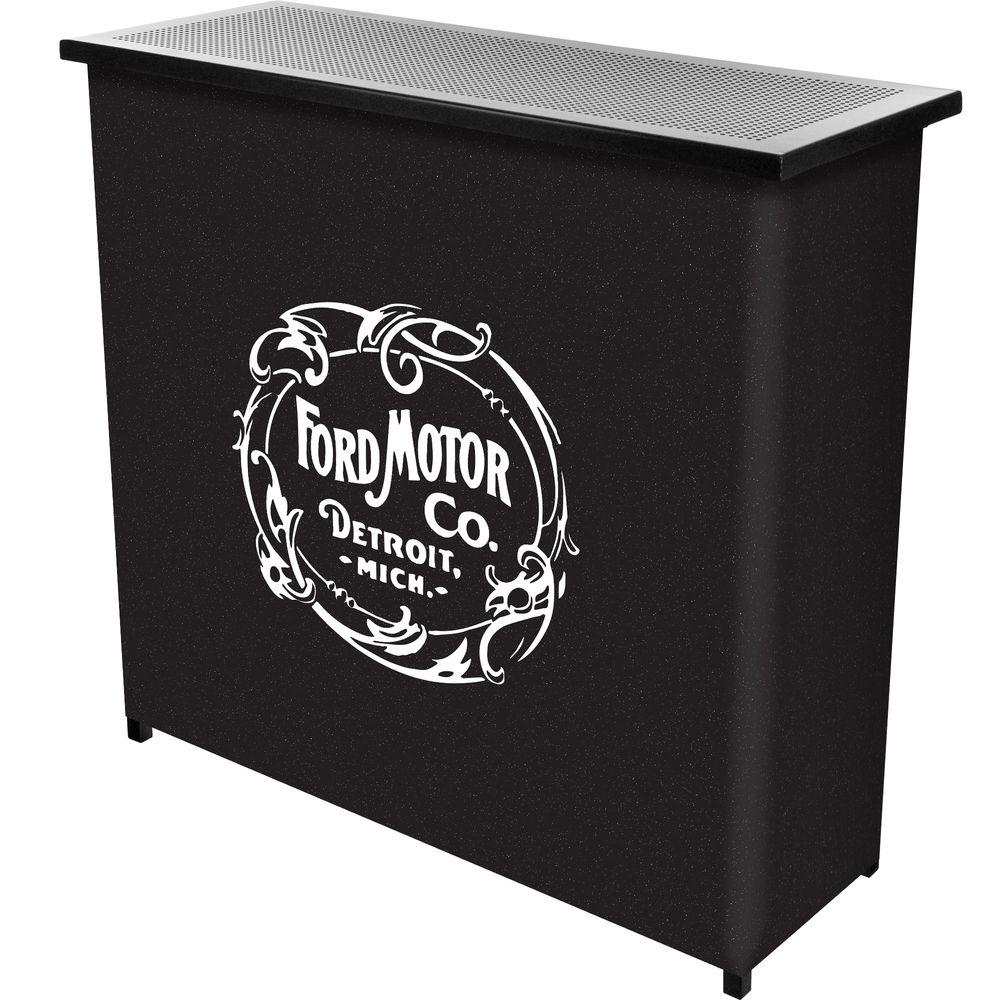 Home Decorators Collection Jamison Black Bar with Expandable Storage