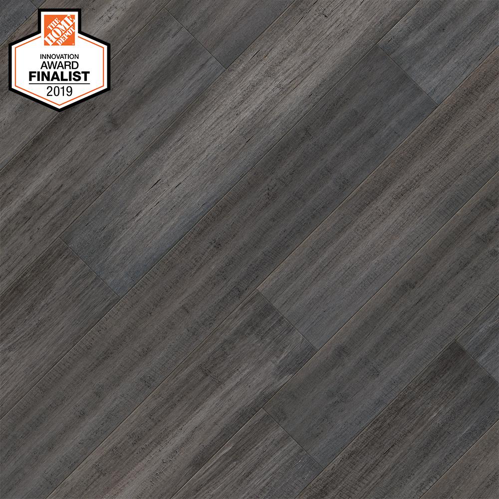 Gray Engineered Click Bamboo Hardwood Flooring Flooring