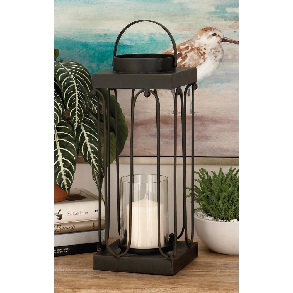 glass lantern candle holder