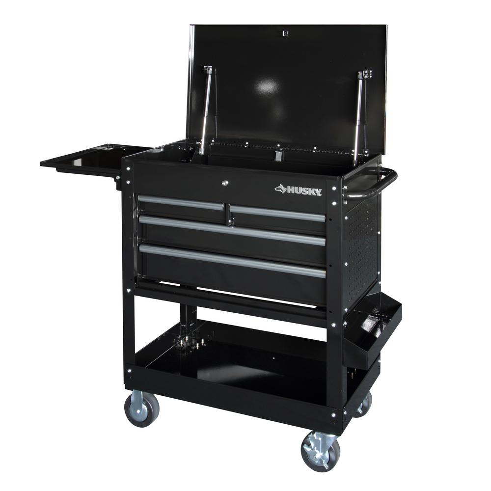 Milwaukee 40 in. 2Drawer Steel Work Cart48228590 The Home Depot