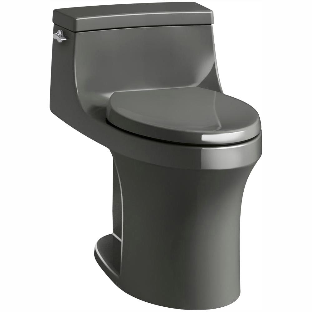 KOHLER San Souci 1-Piece 1.28 GPF Single Flush Elongated Toilet In ...