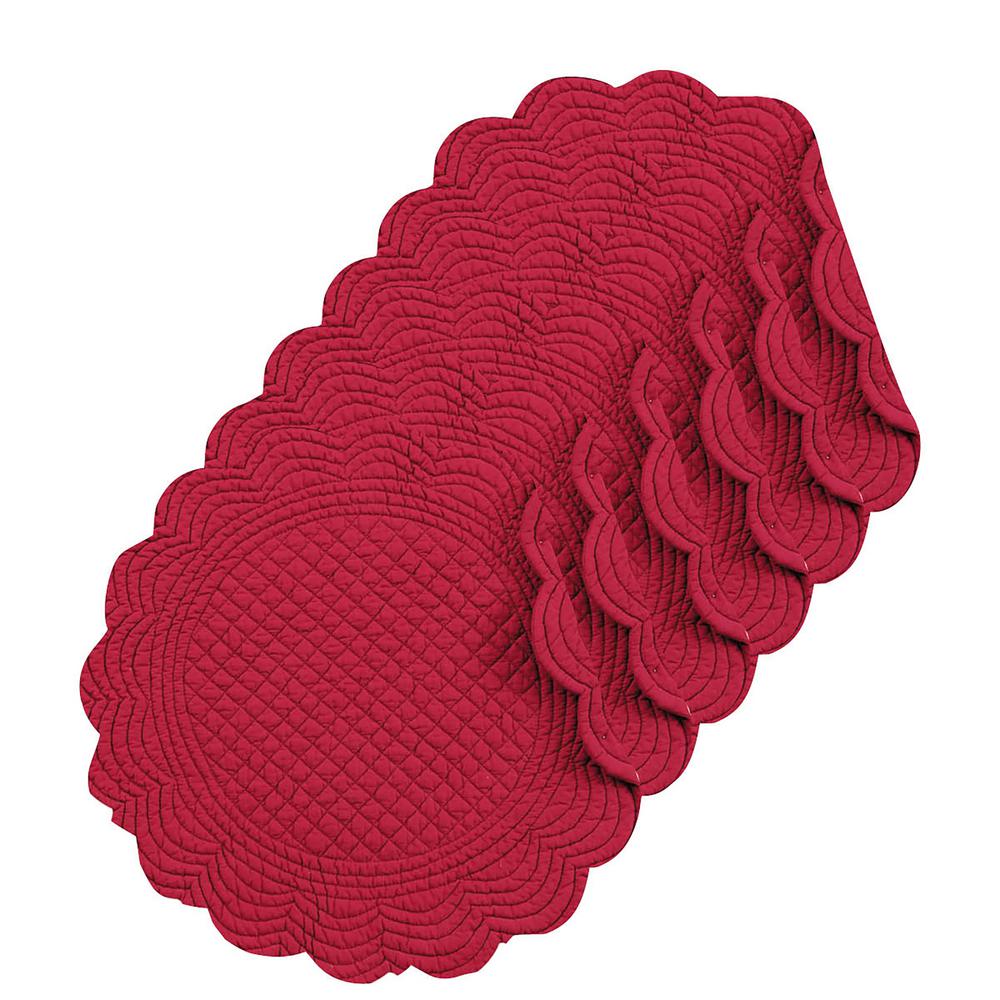 C F Home Burdy Round Placemat Set Of 6 862602231rs6 The C F Home Burdy Round Placemat Set Of 6 862602231rs6 The Depot