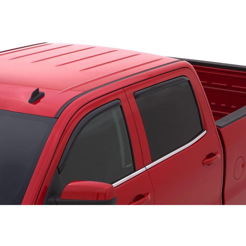 AVS 15-18 Chevy Silverado 2500 Crew Cab Ventvisor Front & Rear Window Deflectors 4pc - Smoke Fits select: 2015 2018-2019 CHEVROLET SILVERADO