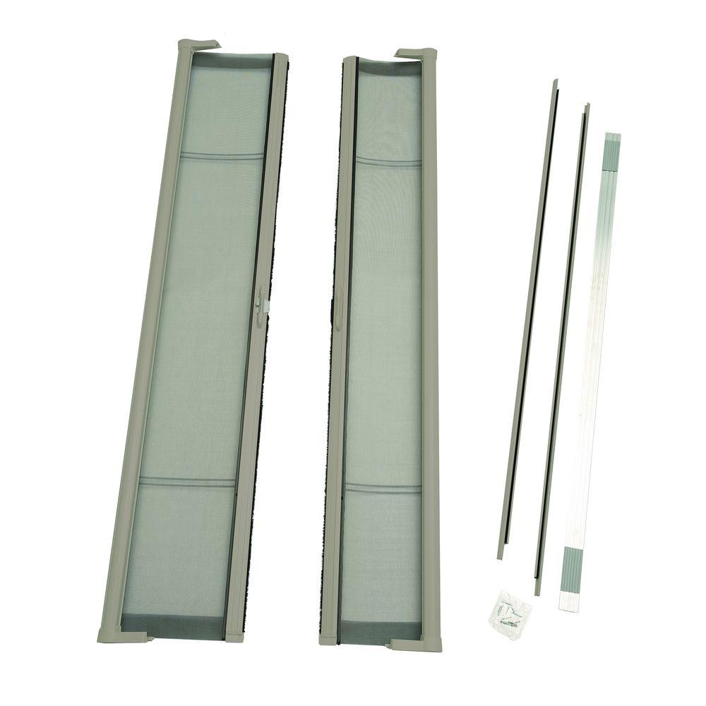 Larson 72 In X 78 In Brisa Sandstone Short Height Double Door Kit Retractable Screen Door