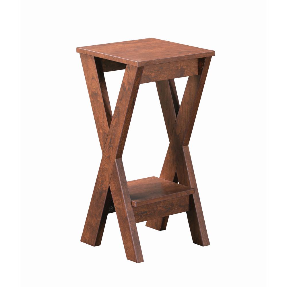 Furniture Of America Sheck Walnut Small Indoor Plant Stand