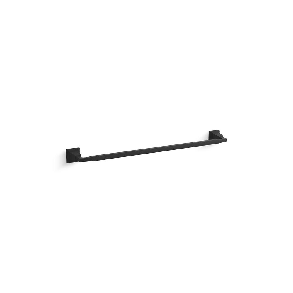 KOHLER Kallan 24 in. Towel Bar in Matte Black-K-R22081-BL - The Home Depot