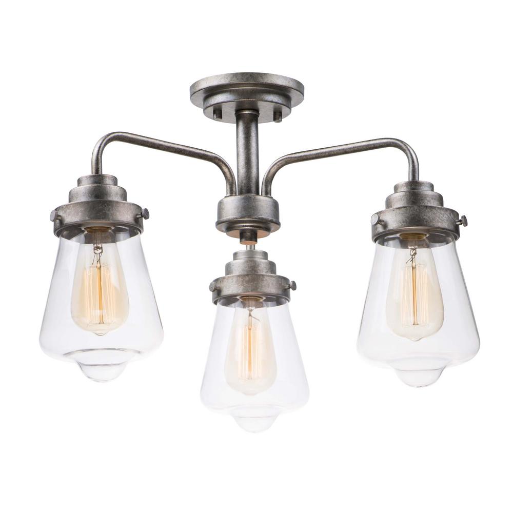 Maxim Lighting Cape Cod 21 In 3 Light Weathered Zinc Flushmount Maxim Lighting Cape Cod 21 In 3 Light Weathered Zinc Flushmount