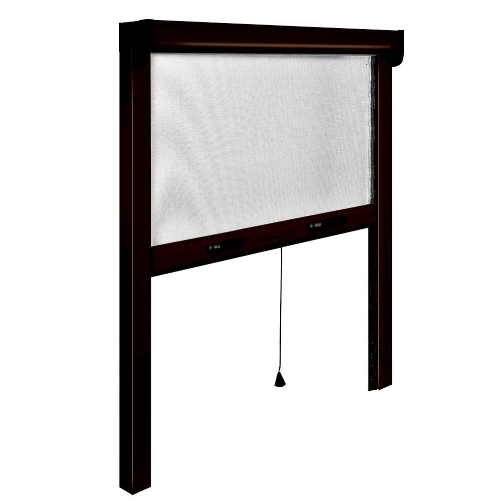 Retractable Bug Screen 55 in. x 67 in. Adjustable Width/Height Bronze