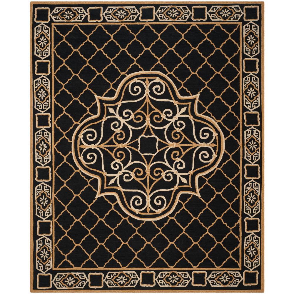 Safavieh Easy Care Black Gold 8 Ft X 10 Area Rug Ezc729d Safavieh Easy Care Black Gold 8 Ft X 10 Area Rug