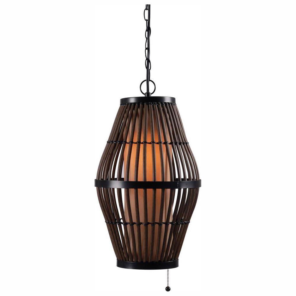 Biscayne 1 Light 12 In Rattan Outdoor Pendant Biscayne 1 Light 12 In Rattan Outdoor Pendant