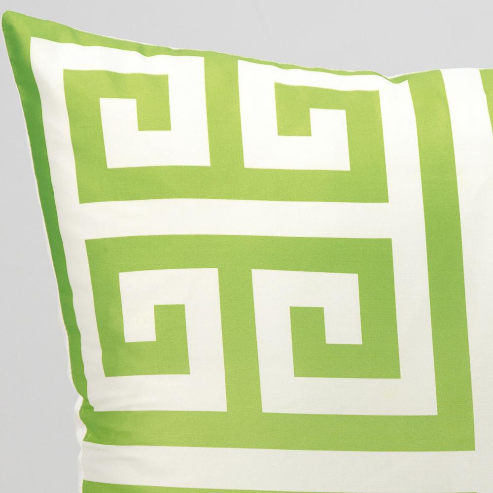 Mina Victory Greek Key Apple Green Geometric Stain Resistant