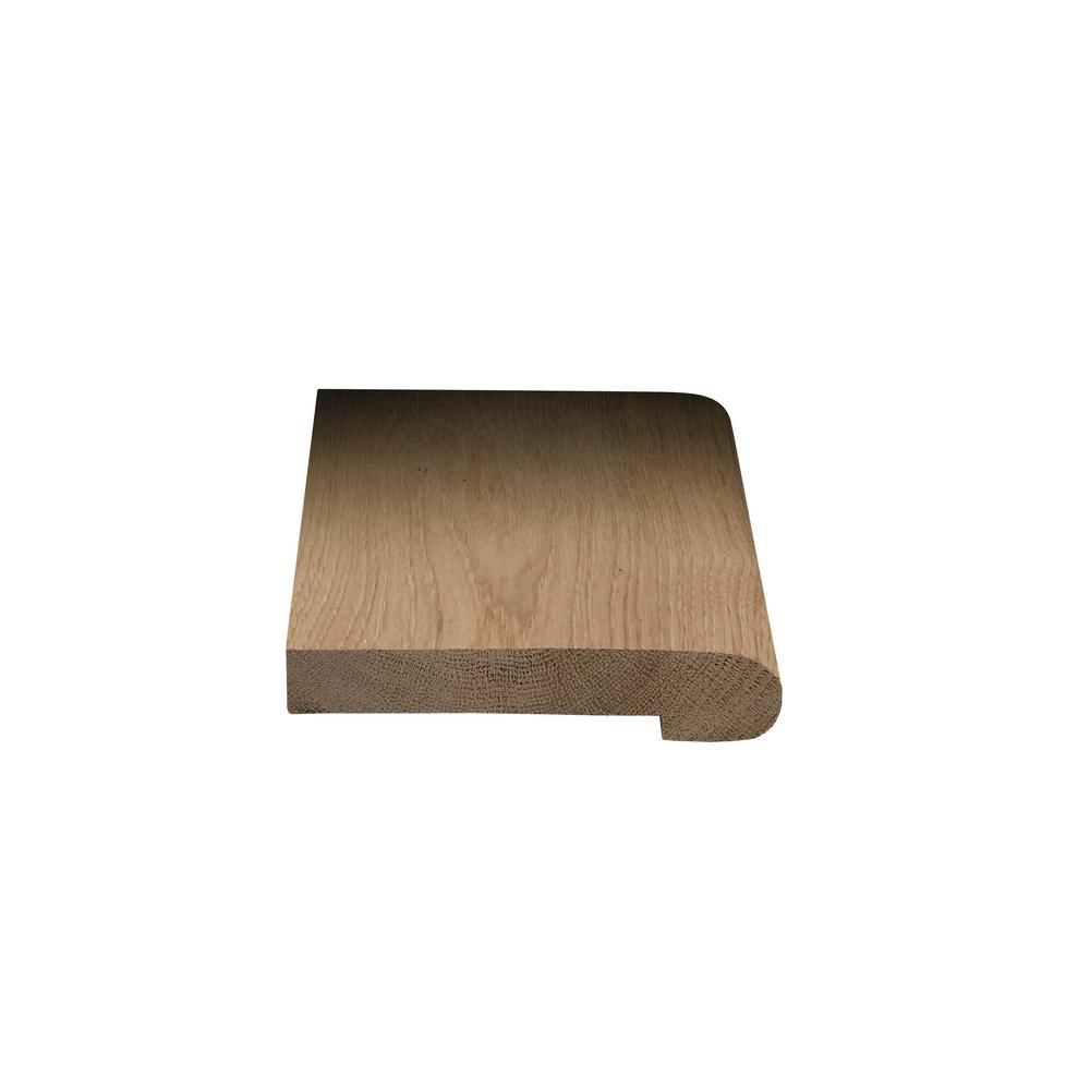 Hickory Stair Nose Wood Floor Trim Hardwood Flooring The Home Depot