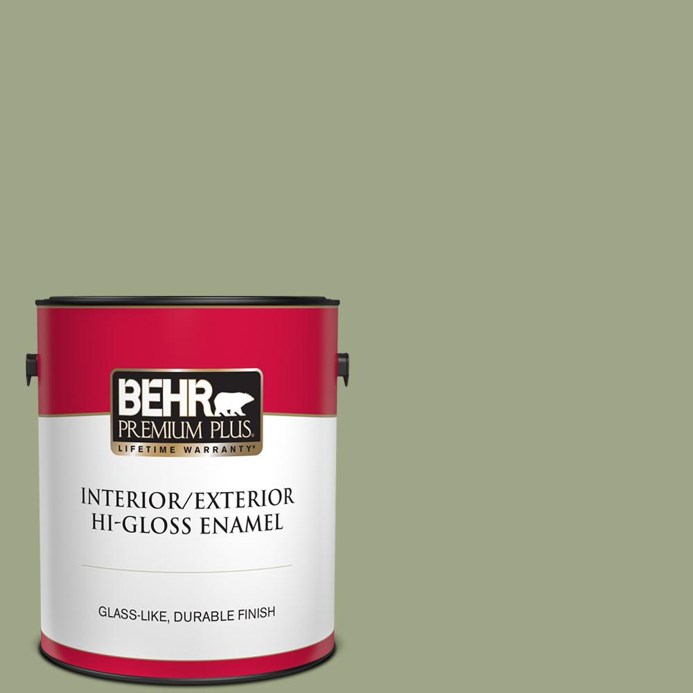 BEHR PREMIUM PLUS 1 gal. PPU1107 Clary Sage HiGloss