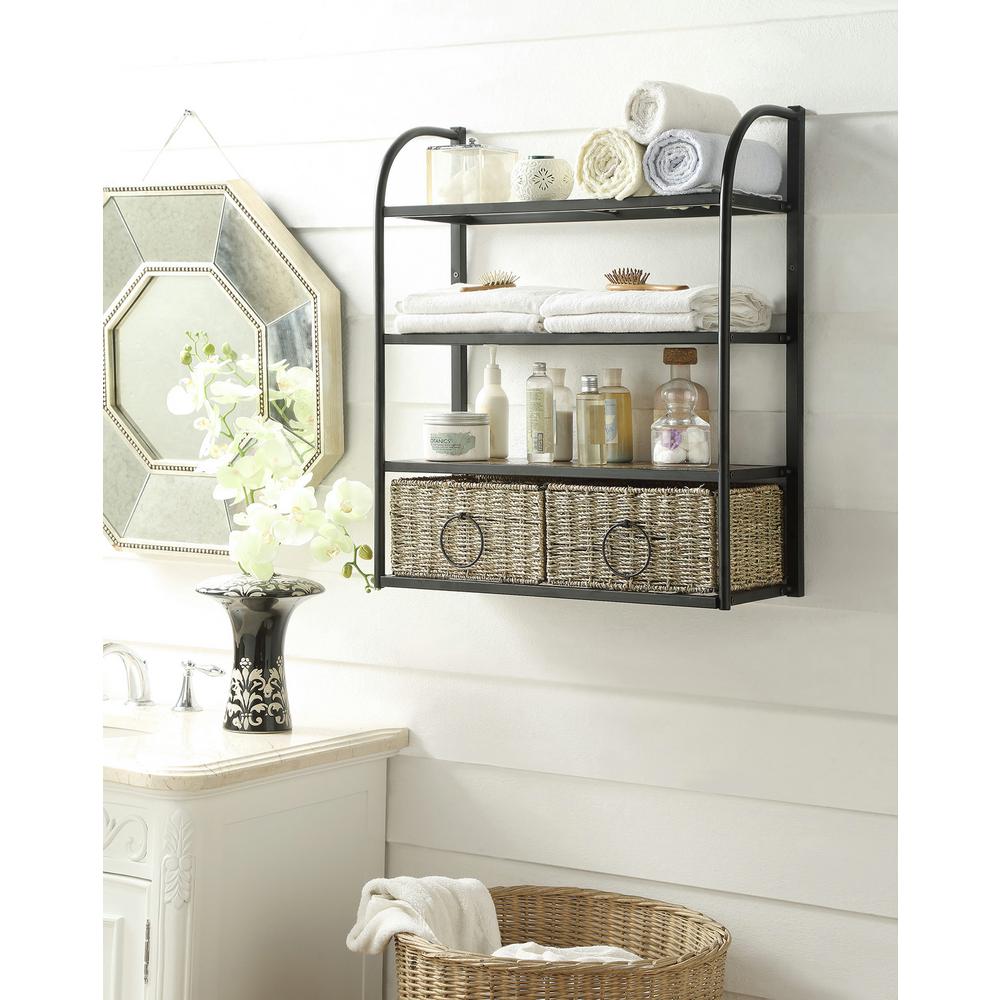 bathroom wall shelf unit