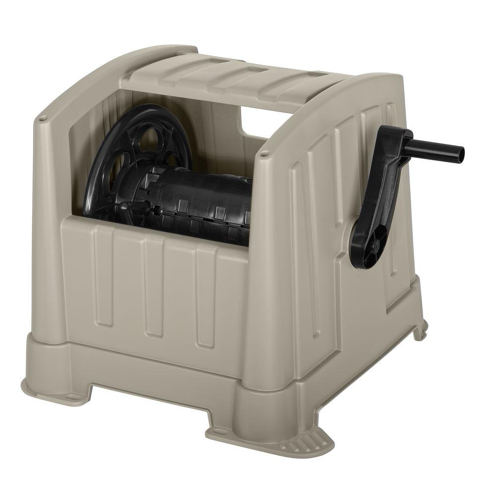 Suncast 100 Ft Hideaway Hose Reel Cplppj100dt The Home Depot