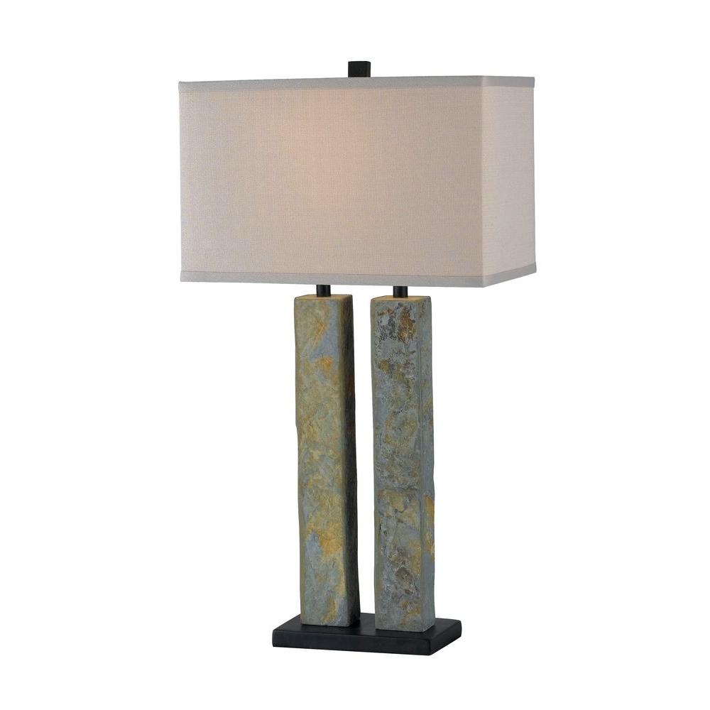 Kenroy Home Barre 31 In Natural Slate Table Lamp 21039sl The Natural Slate Table Lamp