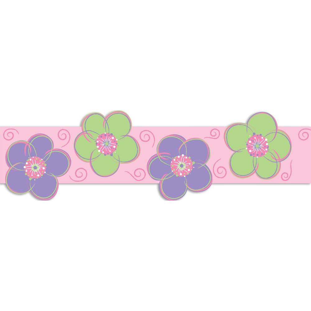 BRAND NEW WALL POPS POPPY STRIPE WALL BORDER DECALS WALL ART!