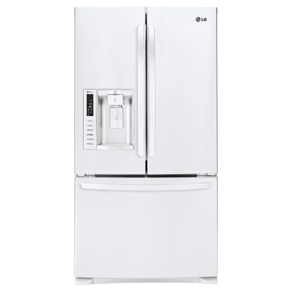 Smooth White Lg Electronics French Door Refrigerators Lfx28968sw 64 1000 