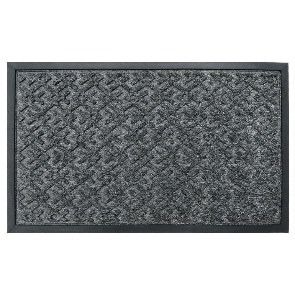 TrafficMASTER TM Charcoal 18 in. x 30 in. Anti-Skid Rubber Backed ...