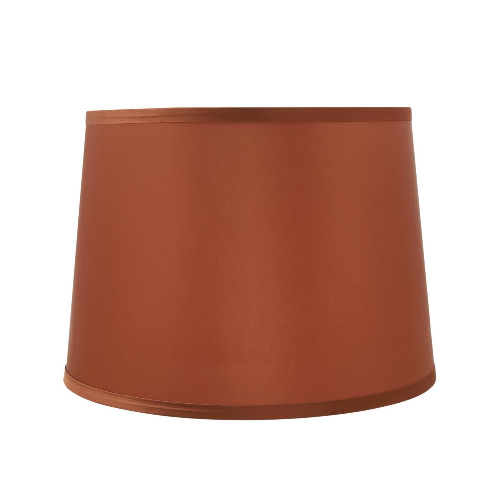 Orange Lamp Shades Lamps The Home Depot Burnt Orange Hardback Empire Lamp Shade