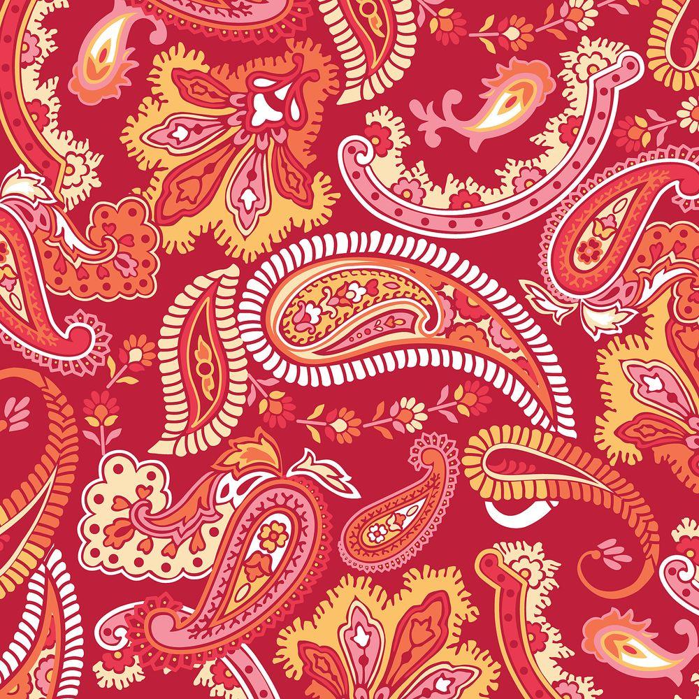 WallPOPs 13 in. x 13 in. Paisley Please Blox - Red/Pink 8-Piece Wall ...
