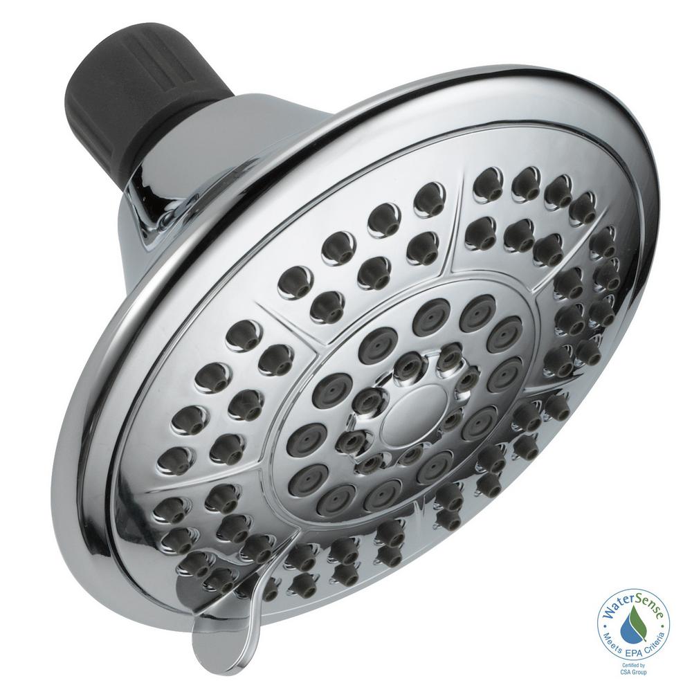 Glacier Bay 5Spray 5 in. Fixed Shower Head in White8648600GW The