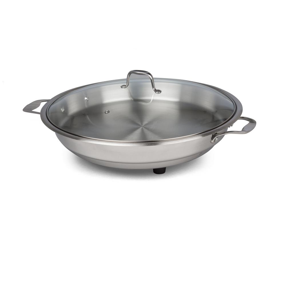 CucinaPro 12 in. Polished Interior Classic Electric Skillet1453 The