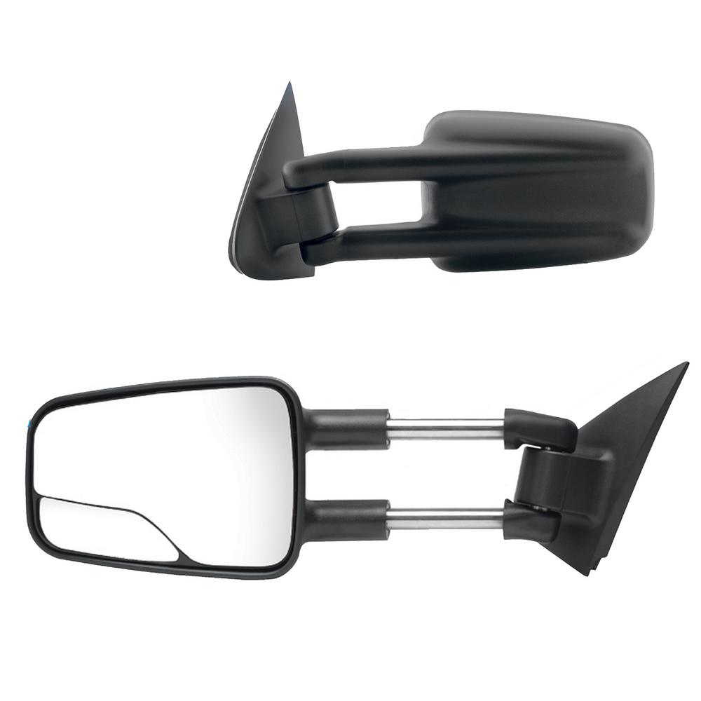 QUALINSIST Tow Mirrors Fit for 2003-2006 Chevy GMC Sierra Pickup Yukon XL Yukon Denali Cadillac Escalade All Model Towing Mirrors With Power Heated LED Turn Signal Clearance Light 2PCS LH and RH Side