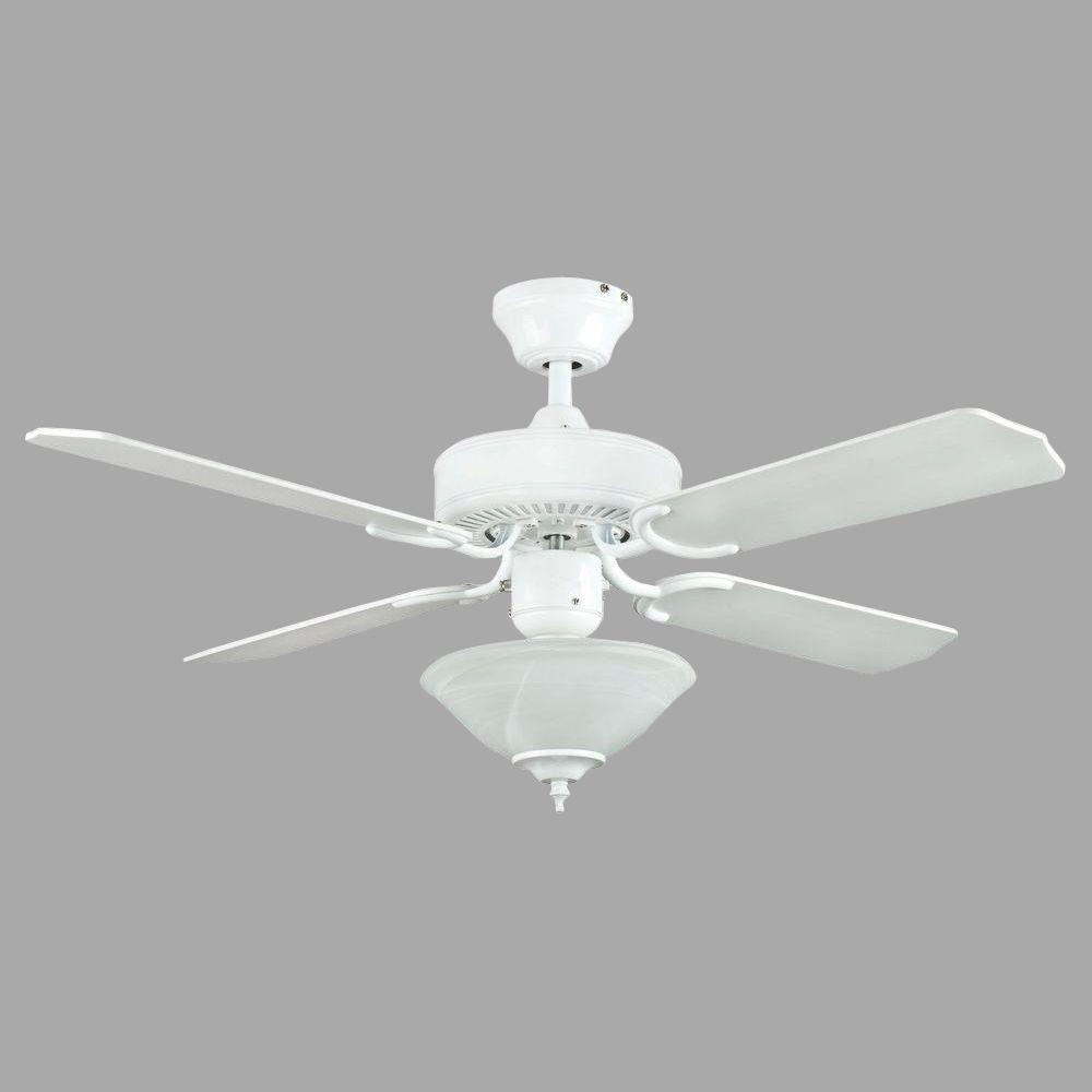 Concord Fans Heritage Square 42 In Indoor White Ceiling Fan 42hes4ewh The Home Depot