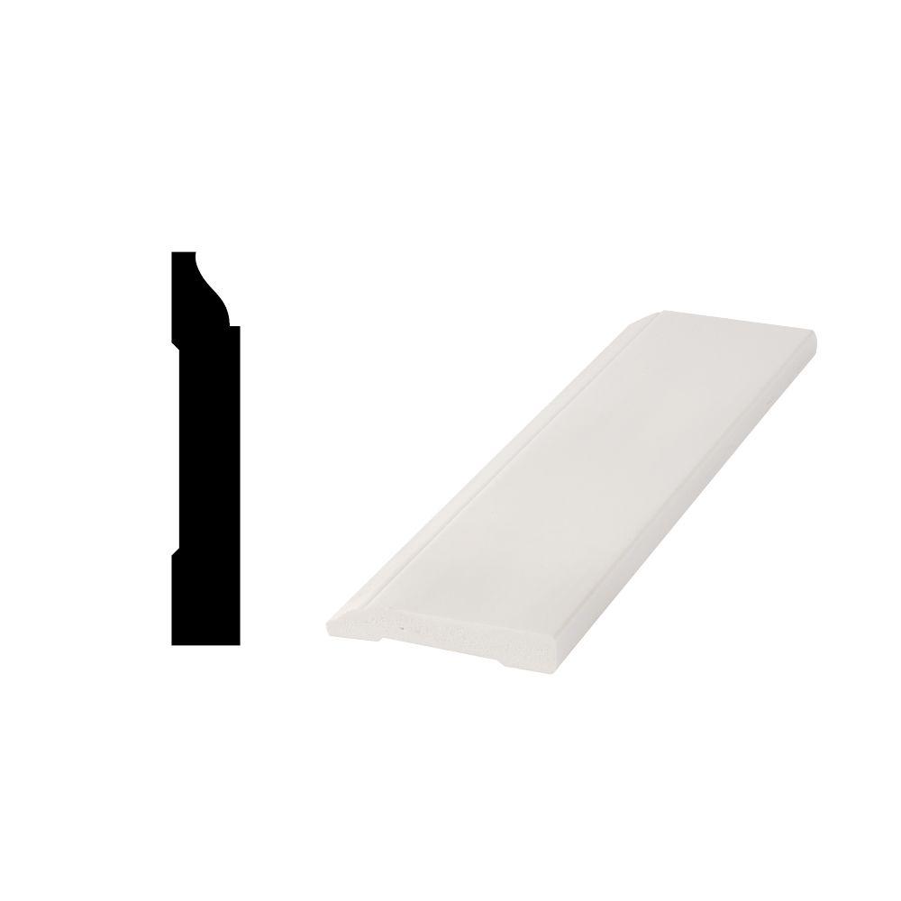 Royal Mouldings 5523 29/64 in. x 31/4 in. x 8 ft. PVC Composite White