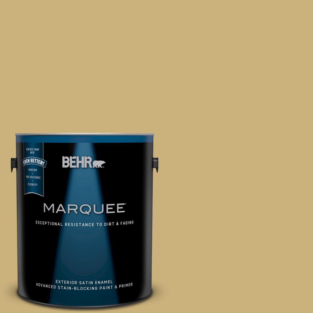 BEHR MARQUEE 1gal. 360F4 Dry Sea Grass Satin Enamel Exterior Paint