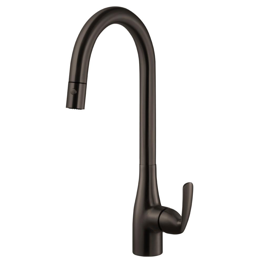 Houzer Cora Single Handle Pull Down Sprayer Kitchen Faucet With