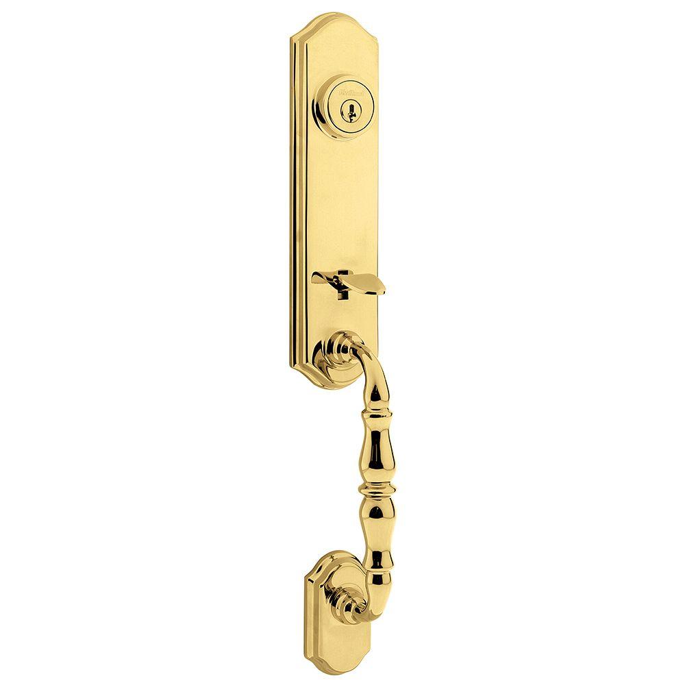 Kwikset Amherst Single Cylinder Exterior Only Lifetime Polished Brass