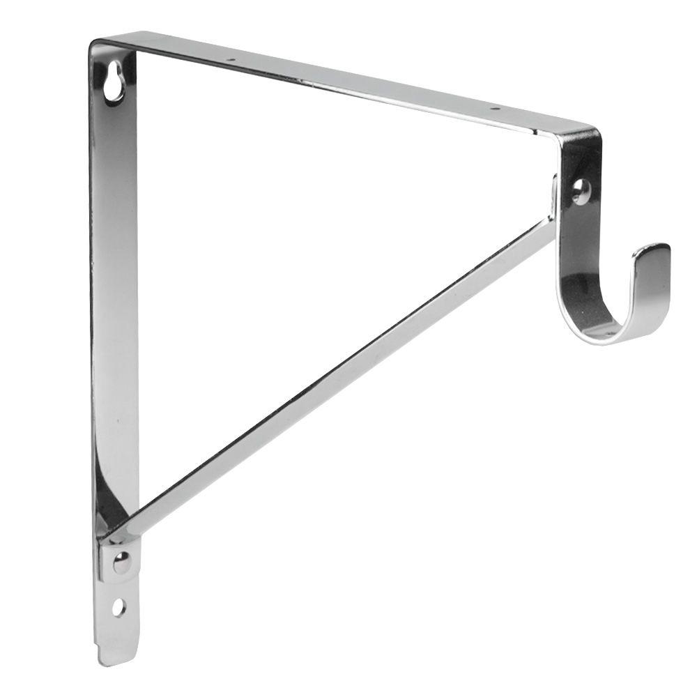 Lido Designs Closet Storage Organization 12 In X 10 Polished Chrome Heavy Duty Shelf And