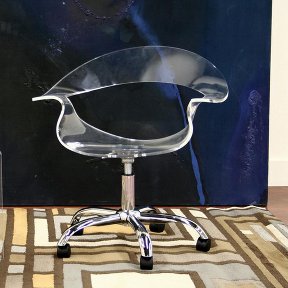 Elia Modern Clear Wood Finished Office Chair