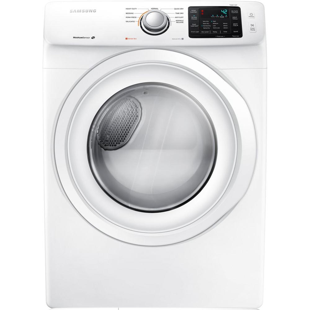 Maytag 7.4 cu. ft. 120Volt Smart Capable White Gas Dryer with Hamper