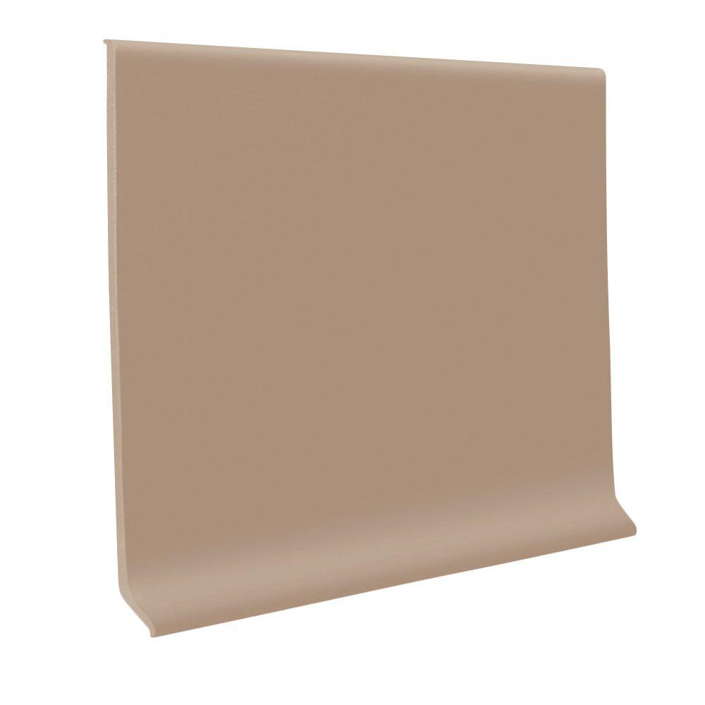 ROPPE Sandstone 4 in. x 1/8 in. x 48 in. Vinyl Wall Cove Base (30Pieces)40C83P171 The Home Depot